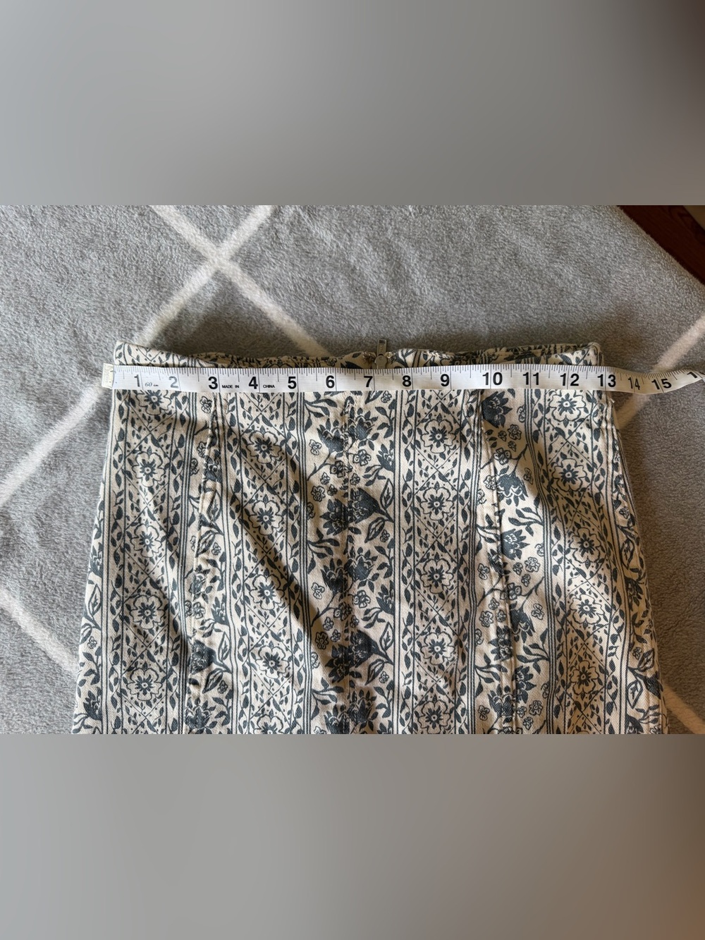 Free People Floral Print Mini Skirt Size 4 - Picture 5 of 6